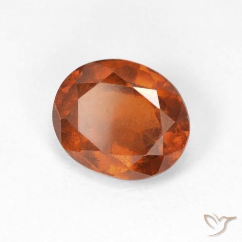 9,17 ctw natürlicher Medium Dark-Orange Hessonit-Granat, Oval, VS
