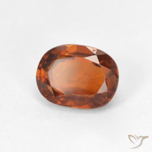 9,17 ctw natürlicher Medium Dark-Orange Hessonit-Granat, Oval, VS