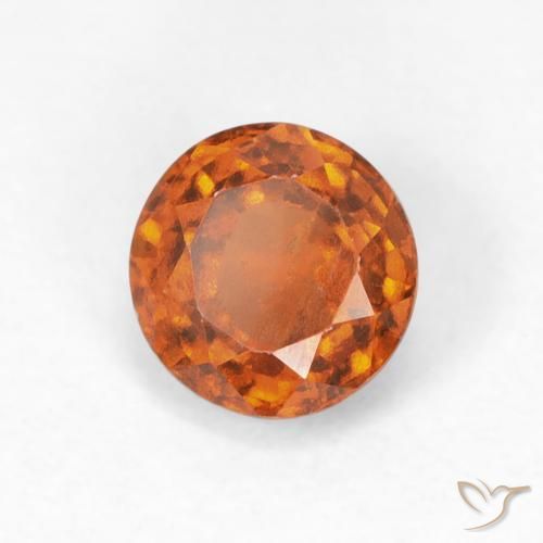 9,17 ctw natürlicher rötlich-orange Hessonit-Granat, Runden, VS