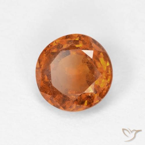 9,17 ctw natürlicher Medium Dark-Orange Hessonit-Granat, Runden, VS