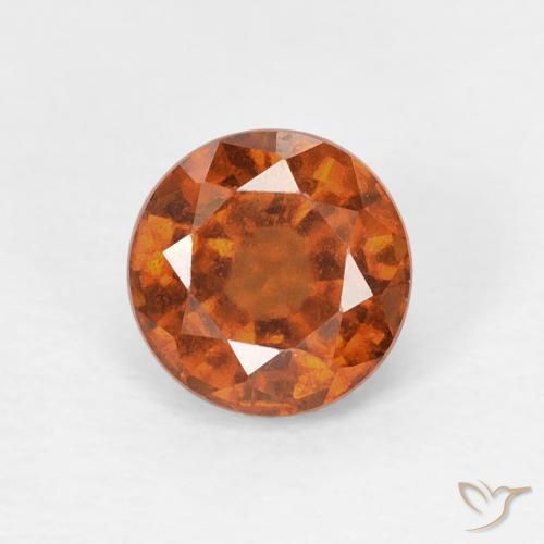 0.94ct Natürlicher Amber Orange Hessonit-Granat, Runden, VS
