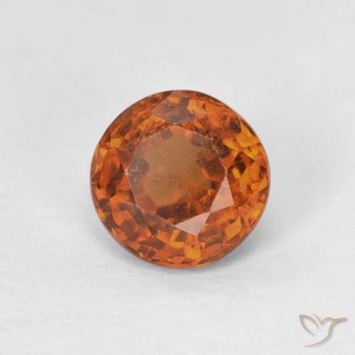 9,17 ctw natürlicher Medium Dark-Orange Hessonit-Granat, Runden, VS