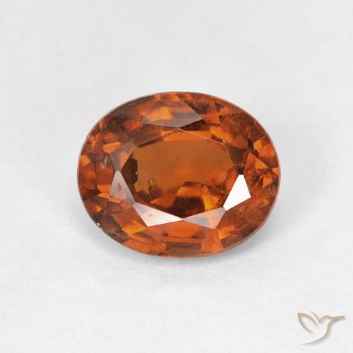 1.74ct Natürlicher Dunkelorange Hessonit-Granat, Oval, VS
