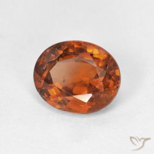 9,17 ctw natürlicher Dunkelorange Hessonit-Granat, Oval, VS