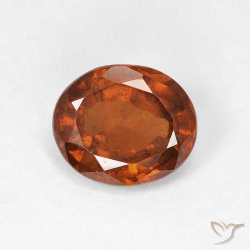 1.65ct Natürlicher tieforange Hessonit-Granat, Oval, VS