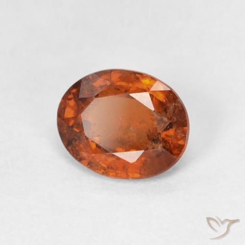 9,17 ctw natürlicher Medium Dark-Orange Hessonit-Granat, Oval, VS