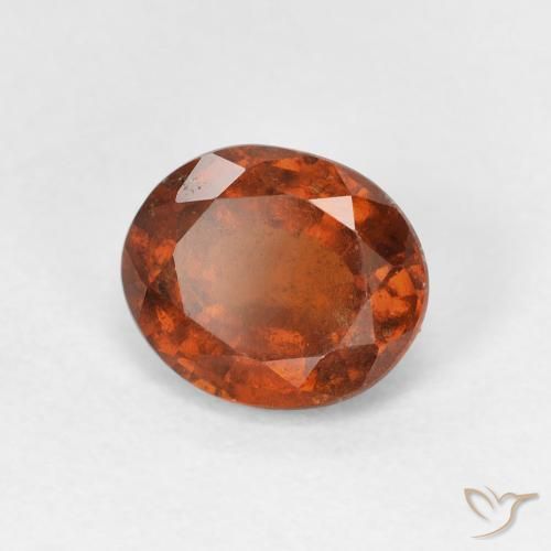 9,17 ctw natürlicher Dunkelorange Hessonit-Granat, Oval, VS