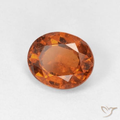 9,17 ctw natürlicher Medium Dark-Orange Hessonit-Granat, Oval, VS