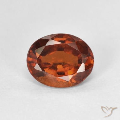 1.64ct Natürlicher Dunkelorange Hessonit-Granat, Oval, VS