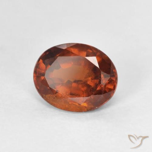 9,17 ctw natürlicher Dunkelorange Hessonit-Granat, Oval, VS