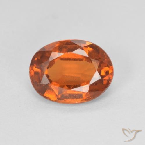 1.74ct Natürlicher tieforange Hessonit-Granat, Oval, VVS-VS
