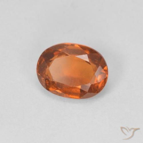 9,17 ctw natürlicher Medium Dark-Orange Hessonit-Granat, Oval, VVS-VS