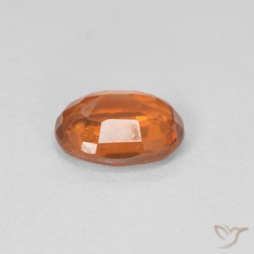9,17 ctw natürlicher Medium Dark-Orange Hessonit-Granat, Oval, VVS-VS