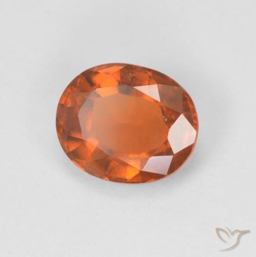 9,17 ctw natürlicher rötlich-orange Hessonit-Granat, Oval, VVS-VS