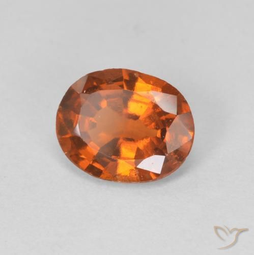 9,17 ctw natürlicher Medium Dark-Orange Hessonit-Granat, Oval, VVS-VS