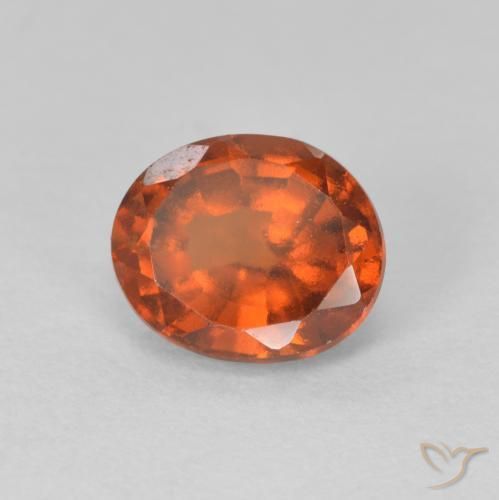 9,17 ctw natürlicher Feuerorange Hessonit-Granat, Oval, VVS-VS