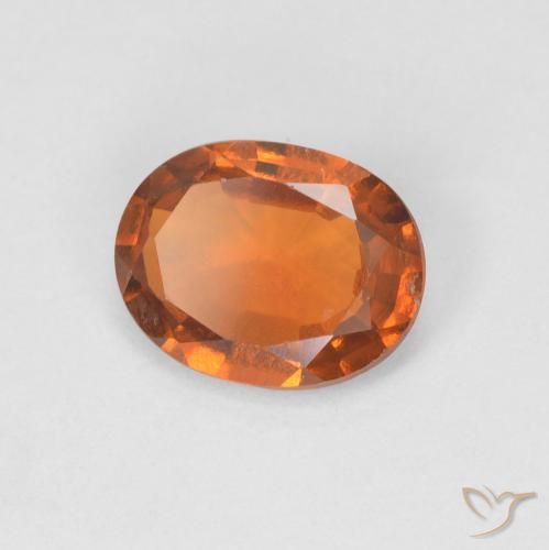 9,17 ctw natürlicher tieforange Hessonit-Granat, Oval, VVS-VS
