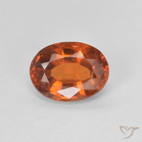 1.22ct Natürlicher Amber Orange Hessonit-Granat, Oval, VVS-VS