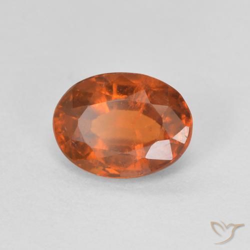 9,17 ctw natürlicher Amber Orange Hessonit-Granat, Oval, VVS-VS