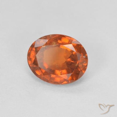9,17 ctw natürlicher Mittelorange Hessonit-Granat, Oval, VVS-VS