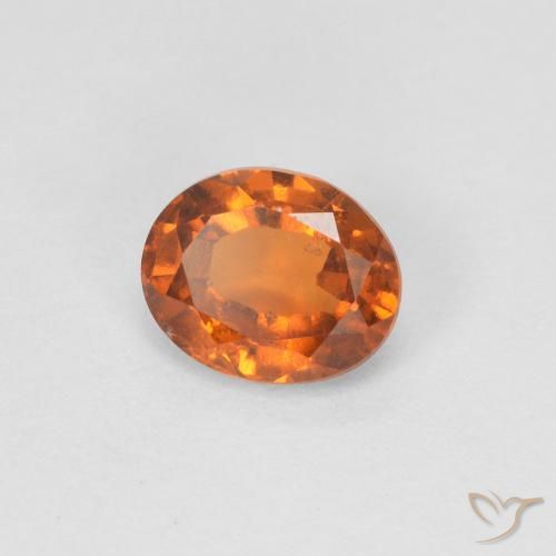 9,17 ctw natürlicher Mittelorange Hessonit-Granat, Oval, VVS-VS