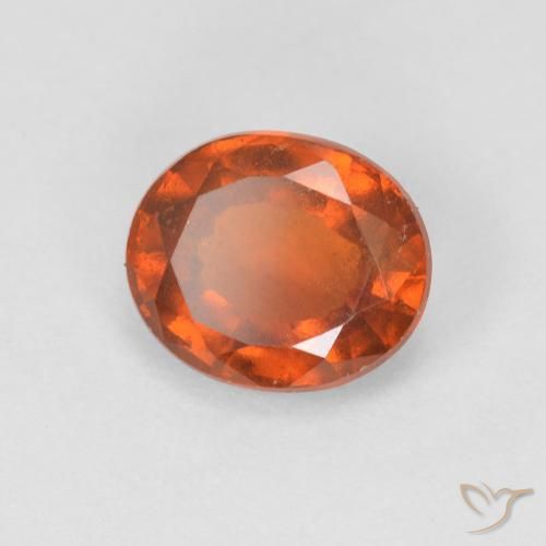 9,17 ctw natürlicher rötlich-orange Hessonit-Granat, Oval, VVS-VS