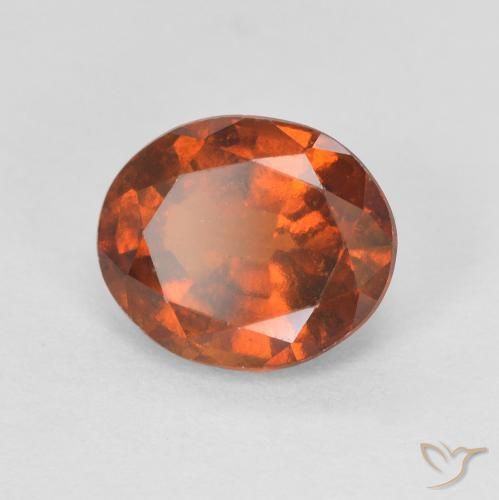 9,17 ctw natürlicher Feuerorange Hessonit-Granat, Oval, VVS-VS