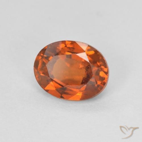 9,17 ctw natürlicher Medium Dark-Orange Hessonit-Granat, Oval, VVS-VS