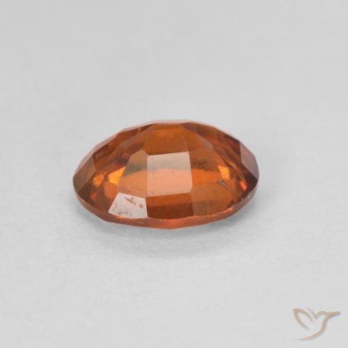 9,17 ctw natürlicher Medium Dark-Orange Hessonit-Granat, Oval, VVS-VS