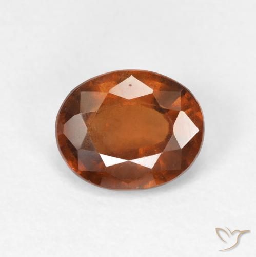 1.51ct Natürlicher Amber Orange Hessonit-Granat, Oval, VVS-VS