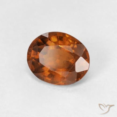 9,17 ctw natürlicher Medium Dark-Orange Hessonit-Granat, Oval, VVS-VS
