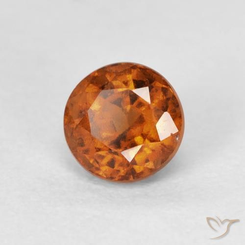 9,17 ctw natürlicher Medium Dark-Orange Hessonit-Granat, Runden, VVS-VS