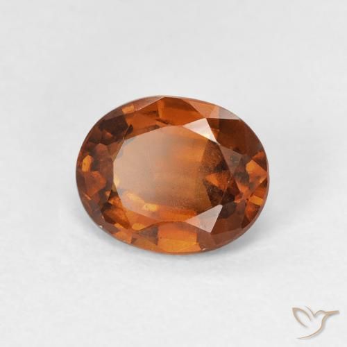 9,17 ctw natürlicher Medium Dark-Orange Hessonit-Granat, Oval, VVS-VS