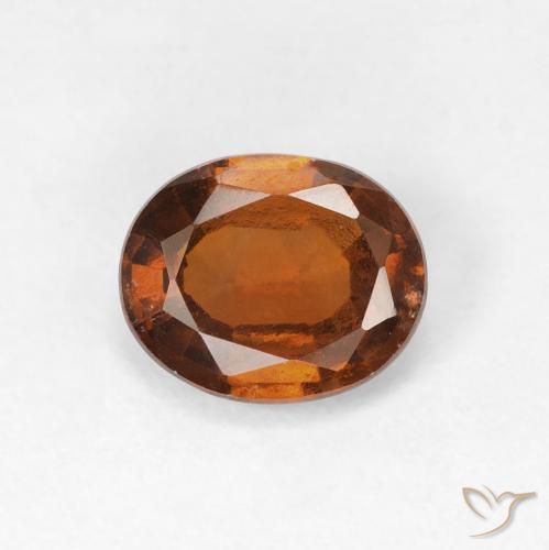 1.30ct Natürlicher Amber Orange Hessonit-Granat, Oval, VVS-VS