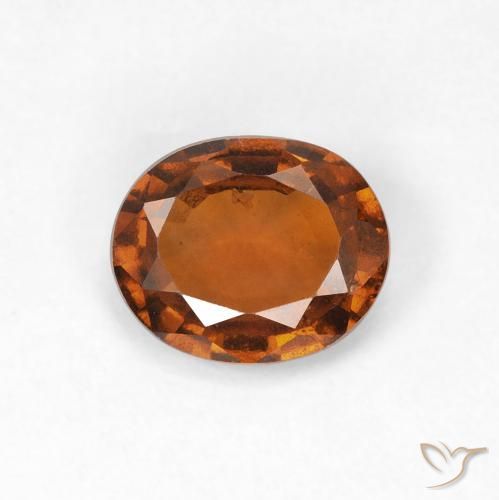 1.14ct Natürlicher tieforange Hessonit-Granat, Oval, VVS-VS