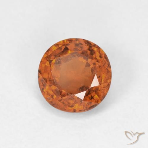 9,17 ctw natürlicher Medium Dark-Orange Hessonit-Granat, Runden, VS