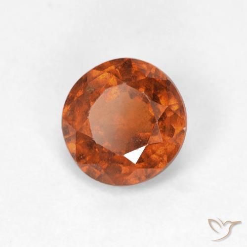 9,17 ctw natürlicher Medium Dark-Orange Hessonit-Granat, Runden, VS