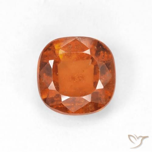 1.33ct Natürlicher tieforange Hessonit-Granat, Kissen, VS