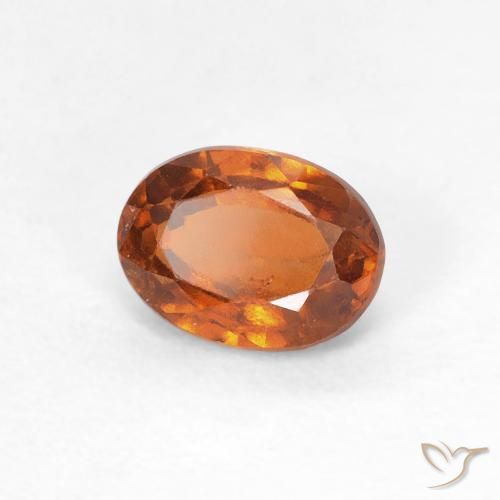 9,17 ctw natürlicher Medium Dark-Orange Hessonit-Granat, Oval, VS