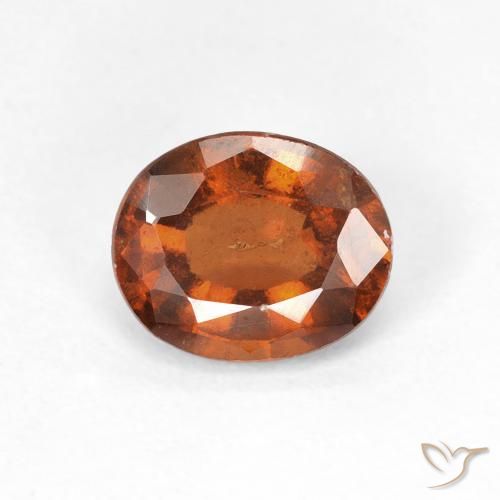 1.50ct Natürlicher tieforange Hessonit-Granat, Oval, VS