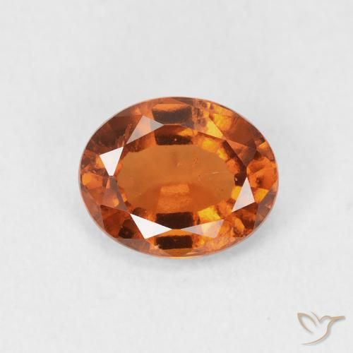 1.28ct Natürlicher tieforange Hessonit-Granat, Oval, VS