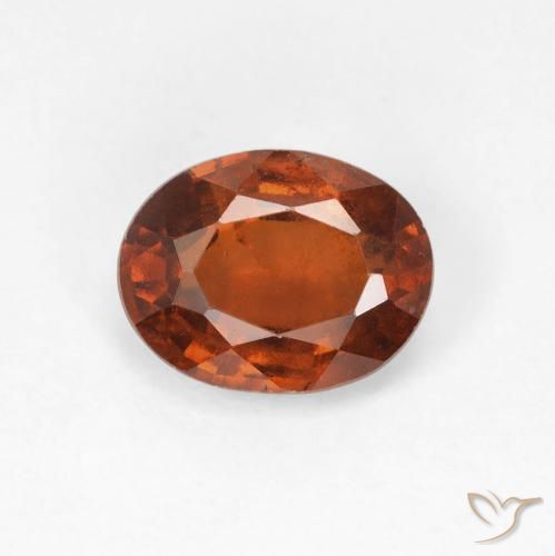 1.81ct Natürlicher Dunkelorange Hessonit-Granat, Oval, VS