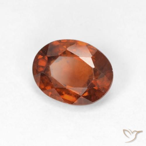 9,17 ctw natürlicher Dunkelorange Hessonit-Granat, Oval, VS