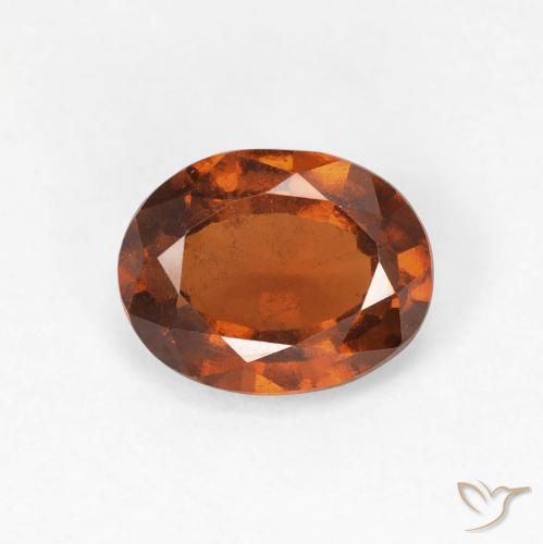 1.41ct Natürlicher Amber Orange Hessonit-Granat, Oval, VS