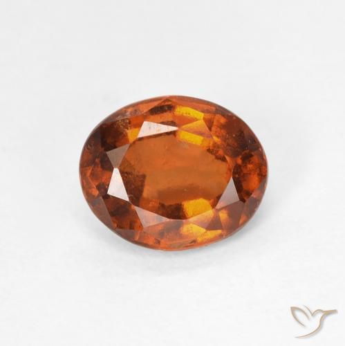 1.34ct Natürlicher tieforange Hessonit-Granat, Oval, VS