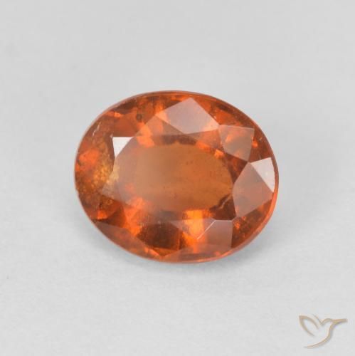 9,17 ctw natürlicher Medium Dark-Orange Hessonit-Granat, Oval, VS