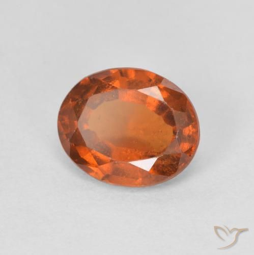 9,17 ctw natürlicher rötlich-orange Hessonit-Granat, Oval, VS