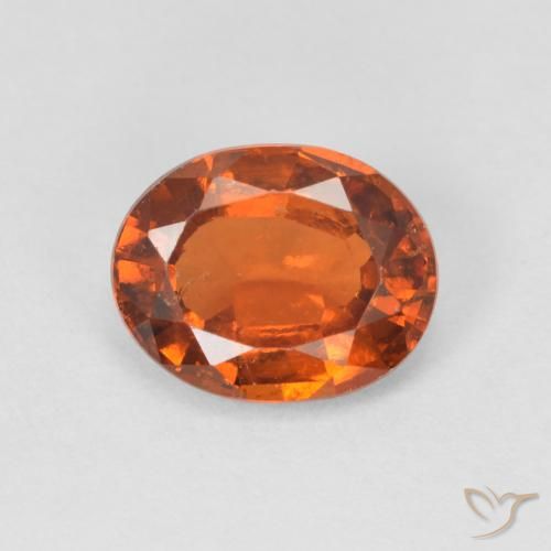 1.53ct Natürlicher rötlich-orange Hessonit-Granat, Oval, VS
