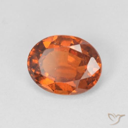 9,17 ctw natürlicher rötlich-orange Hessonit-Granat, Oval, VS
