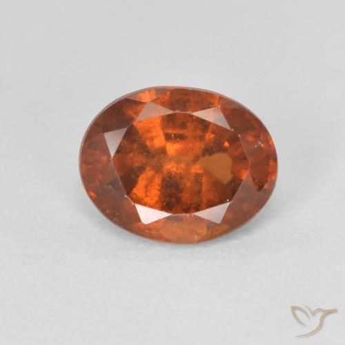 1.53ct Natürlicher tieforange Hessonit-Granat, Oval, VS